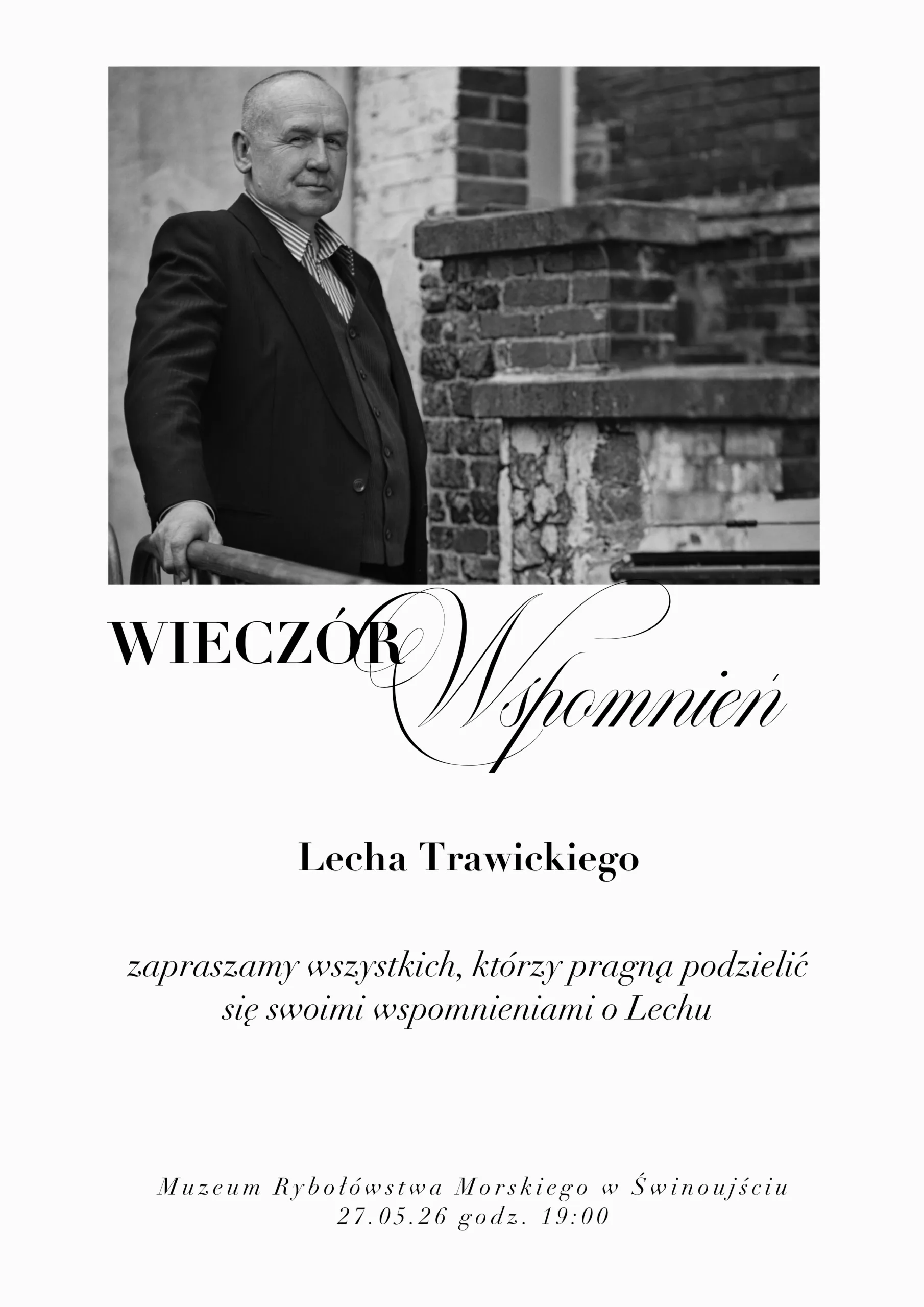 Wieczór wspomnień o Lechu Trawickim, Dyrektorze Muzeum Rybołówstwa Morskiego