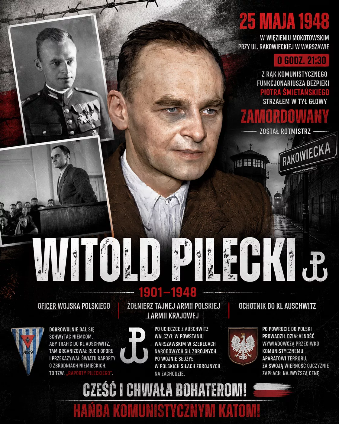 25 maja 1948 roku zamordowano rotmistrza Witolda Pileckiego. Bohatera, którego bali się komuniści