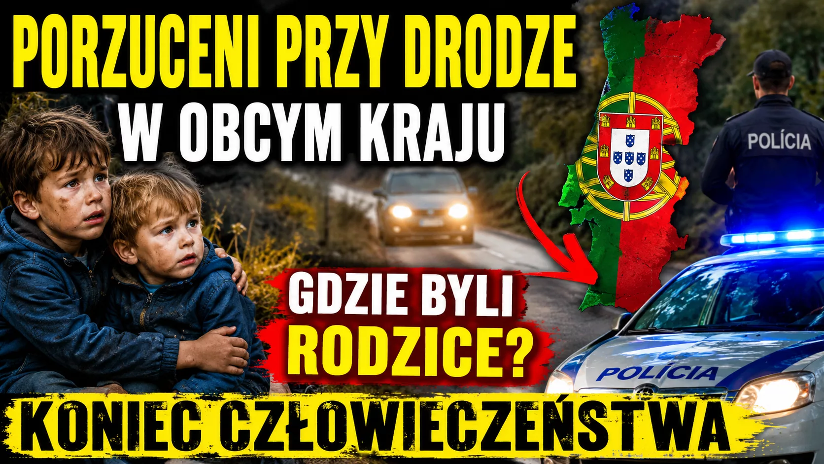 Dzieci porzucone przy drodze