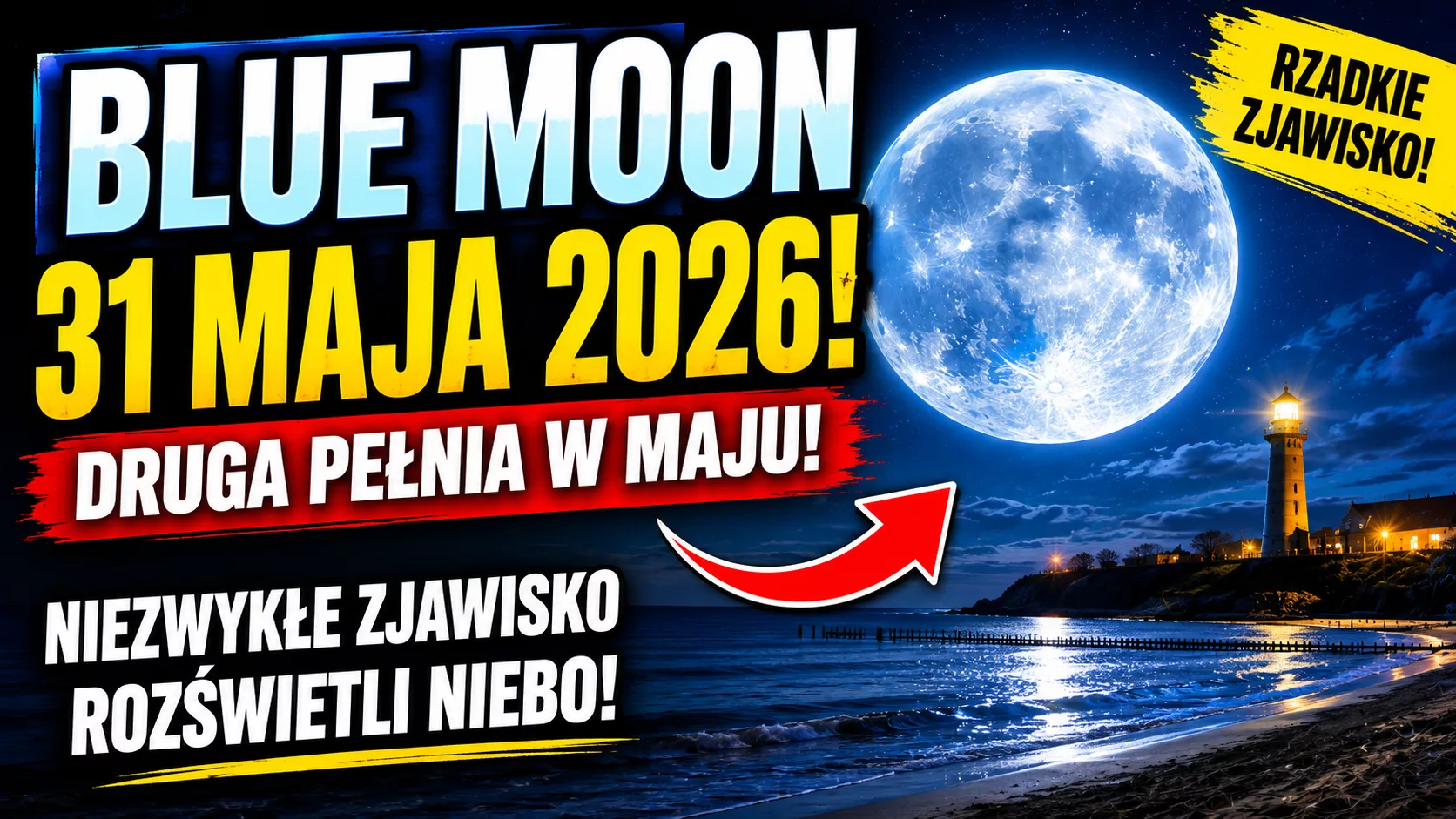 Blue Moon 2026 nad Polską. Druga pełnia w maju rozświetli niebo. Niezwykłe zjawisko będzie widoczne gołym okiem