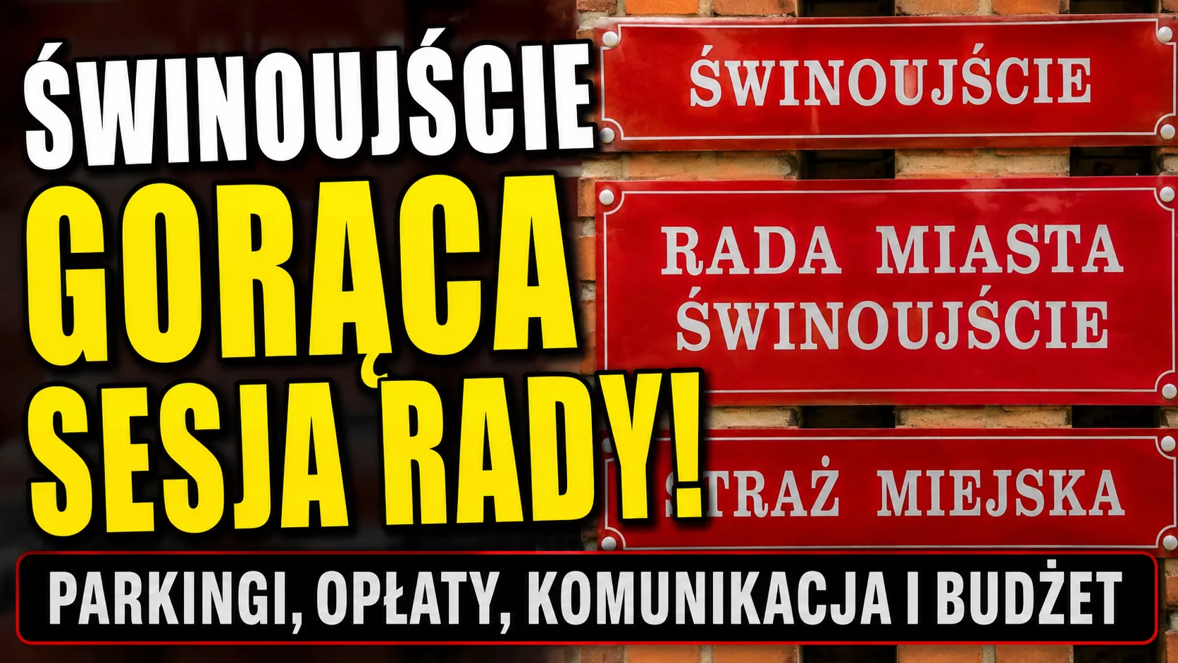 XXXIII sesja Rady Miasta Świnoujście. Parkowanie, komunikacja, budżet i opłaty. Mieszkańców czeka gorący dzień