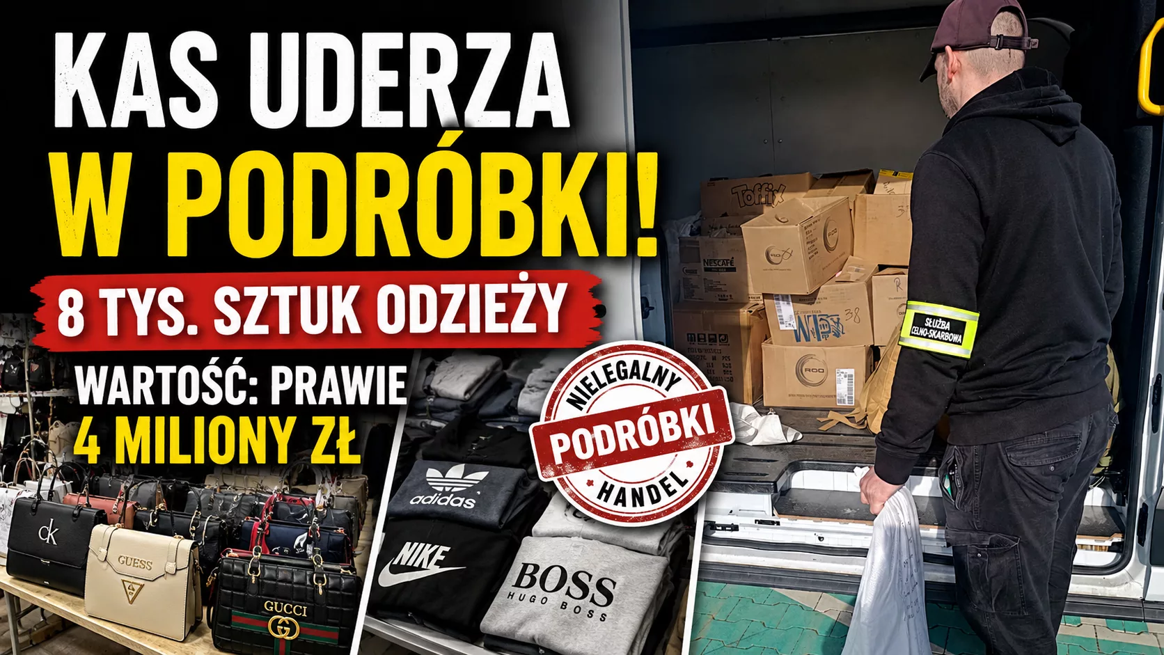 KAS uderza w podróbki. Wielka akcja na targowiskach w Zachodniopomorskiem