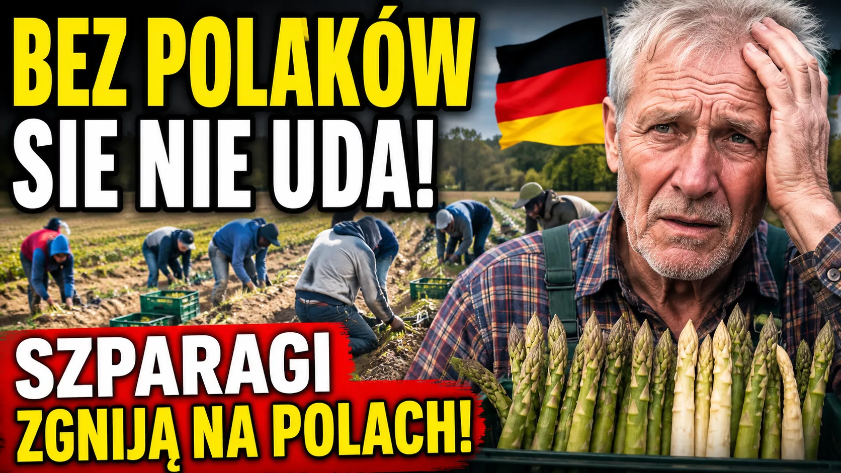Niemcy alarmują: Bez Polaków szparagi zostaną na polach. Czy kończy się era sezonowej pracy za Odrą?