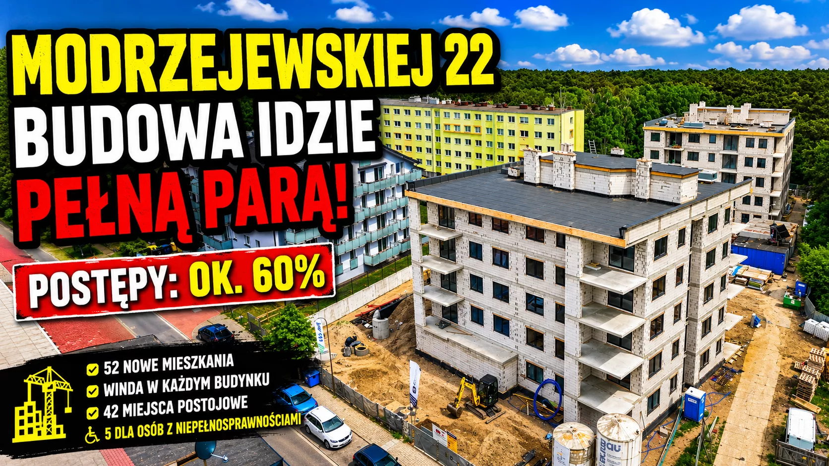 Mieszkania w Świnoujściu rosną w oczach. Inwestycja przy Modrzejewskiej coraz bliżej finiszu