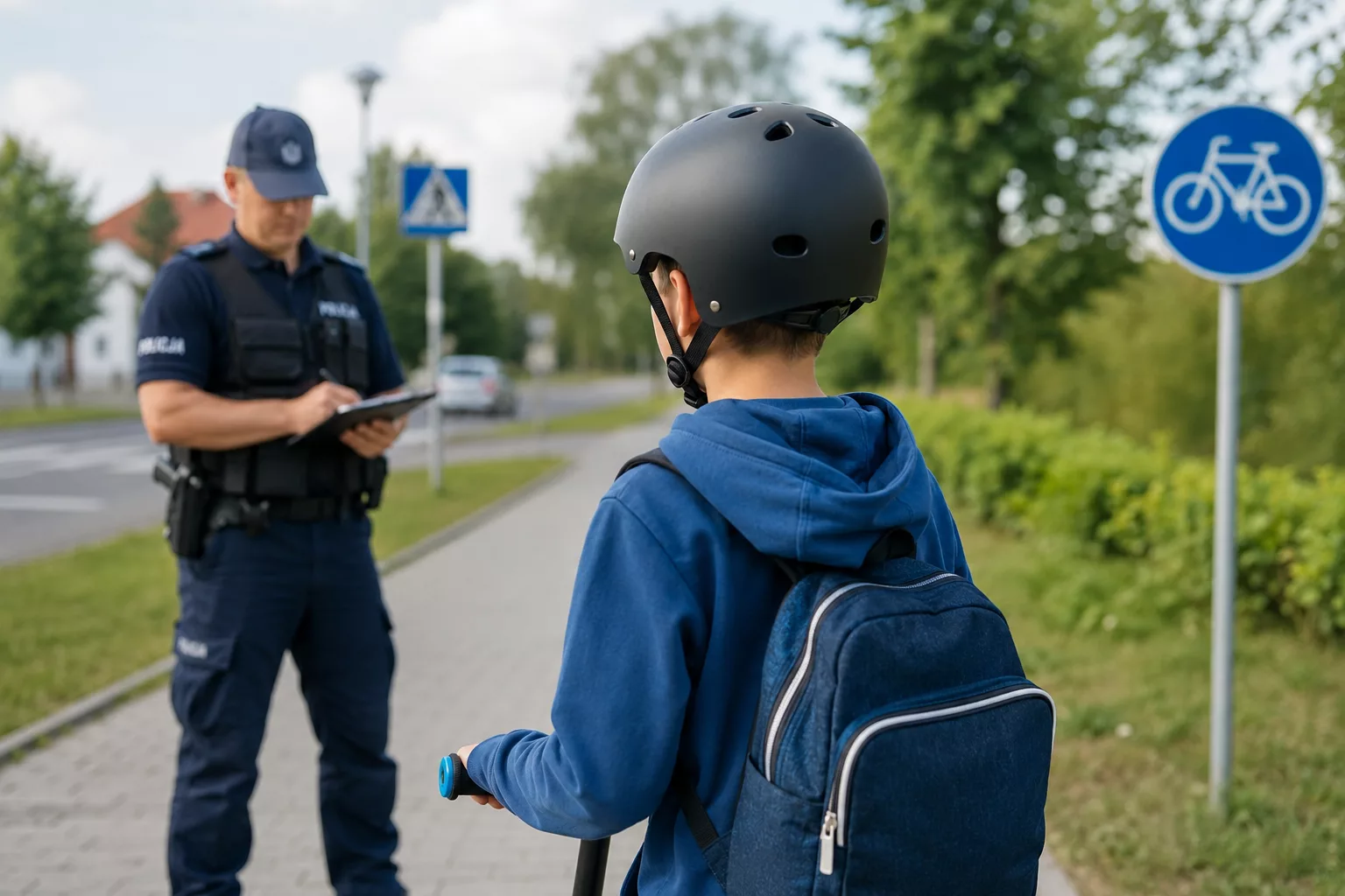 Koniec jazdy bez kasku. Od dziś mandaty dla rodziców i opiekunów. Policja nie będzie pobłażliwa