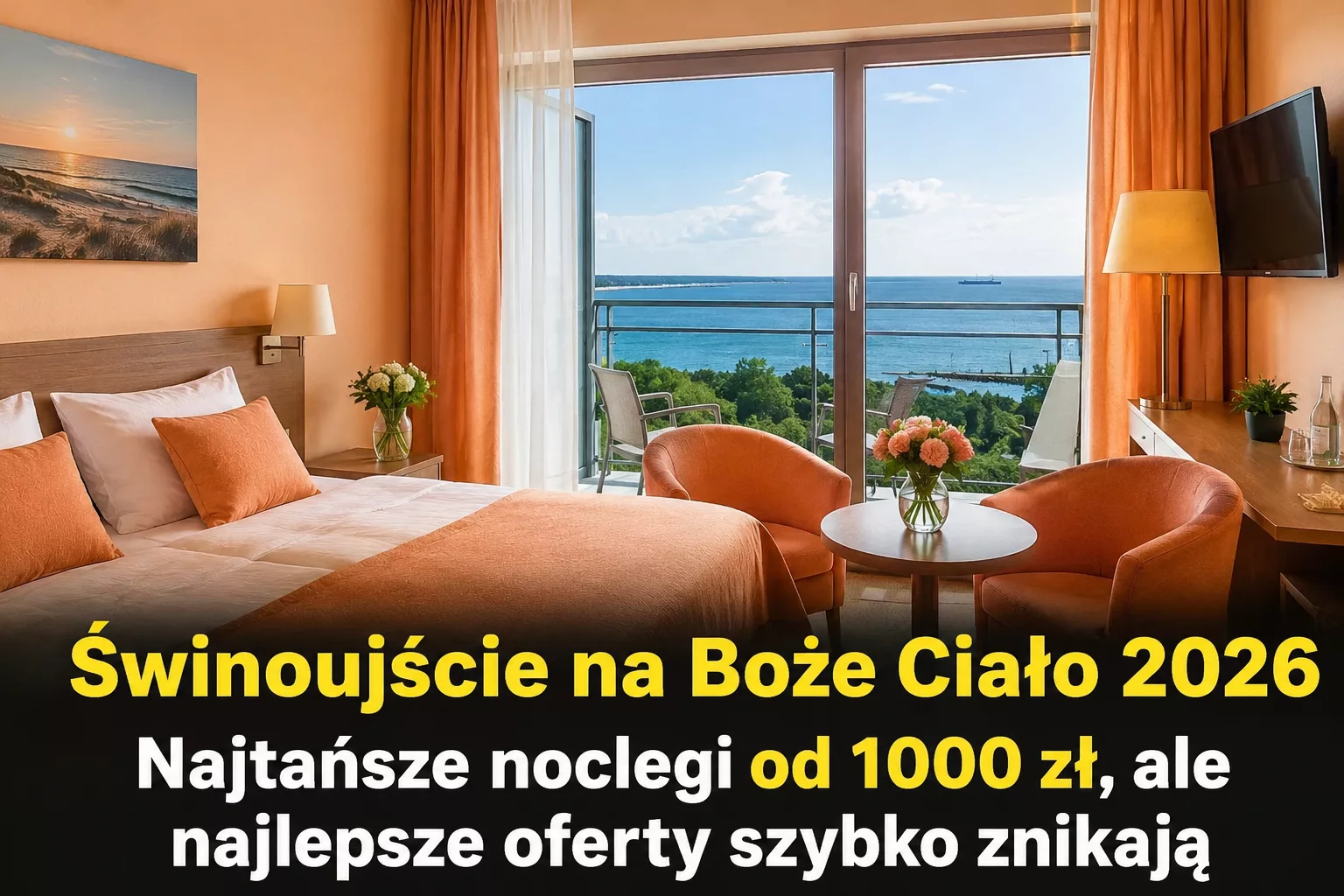 Boże Ciało 2026 w Świnoujściu. Ile kosztuje nocleg nad morzem? Analiza setek ofert pokazuje, czego mogą spodziewać się turyści
