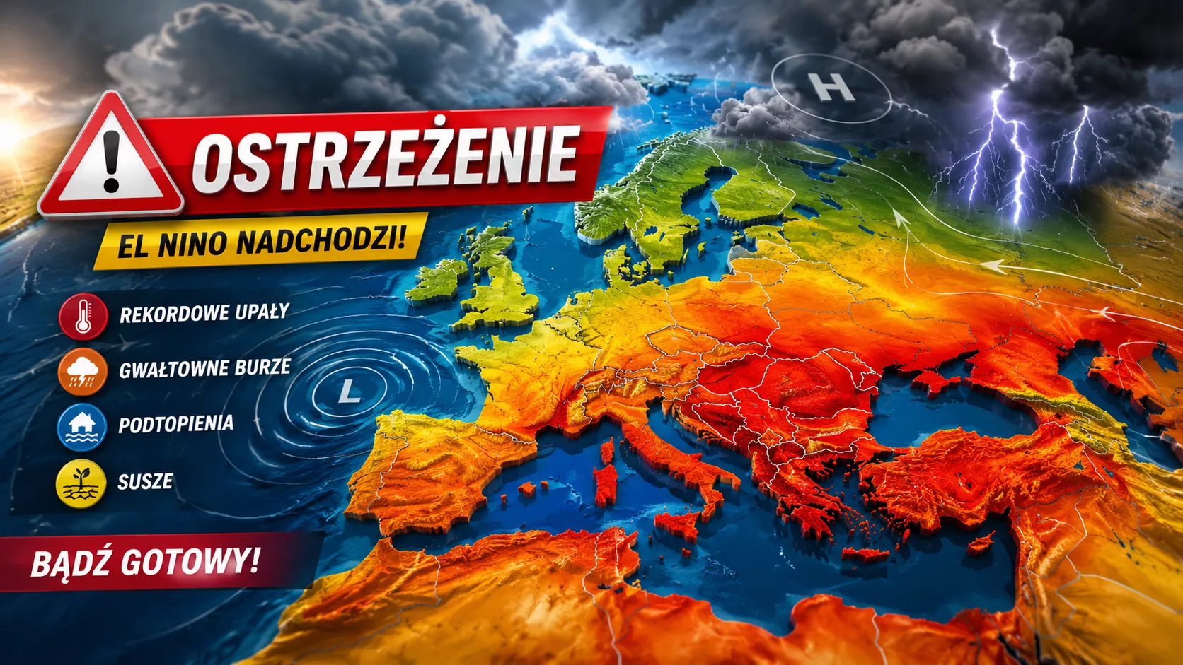 Nadciąga El Niño. Czy turyści muszą przygotować się na pogodowy chaos? Meteorolodzy ostrzegają przed ekstremalnymi zjawiskami