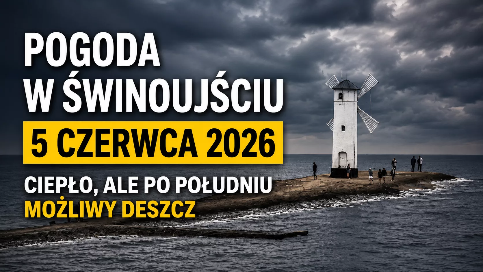 Pogoda w Świnoujściu na piątek, 5 czerwca. Będzie ciepło, ale po południu możliwy deszcz