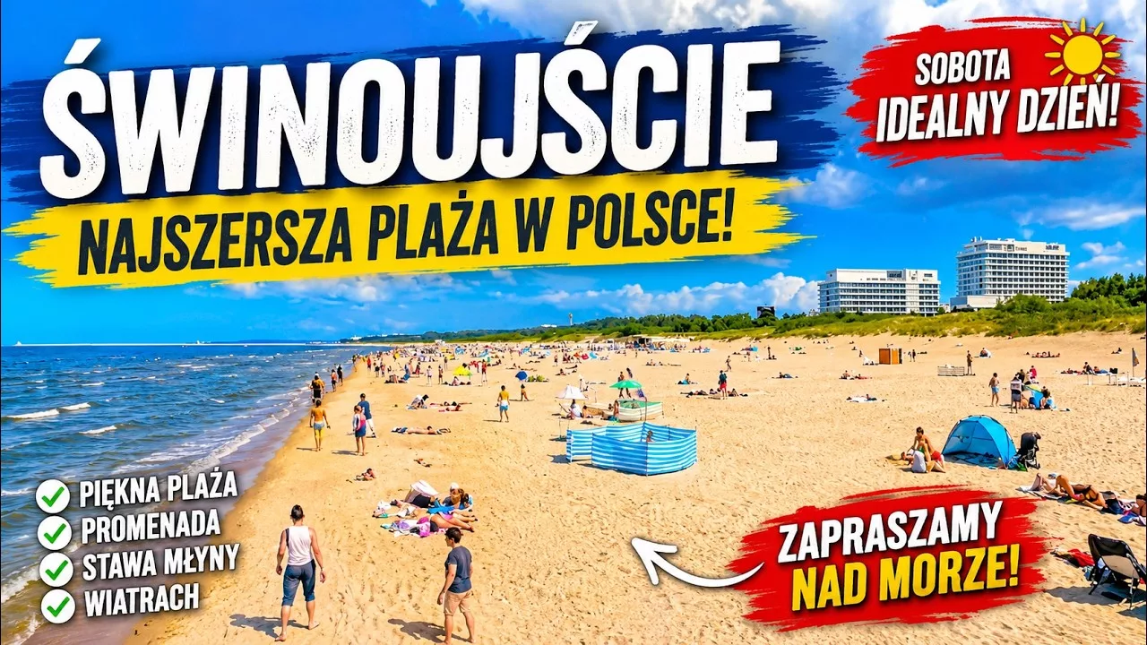 Świnoujście przeżyło prawdziwe oblężenie. Tłumy turystów na plaży i promenadzie. Tak wyglądał „wakacyjny” weekend
