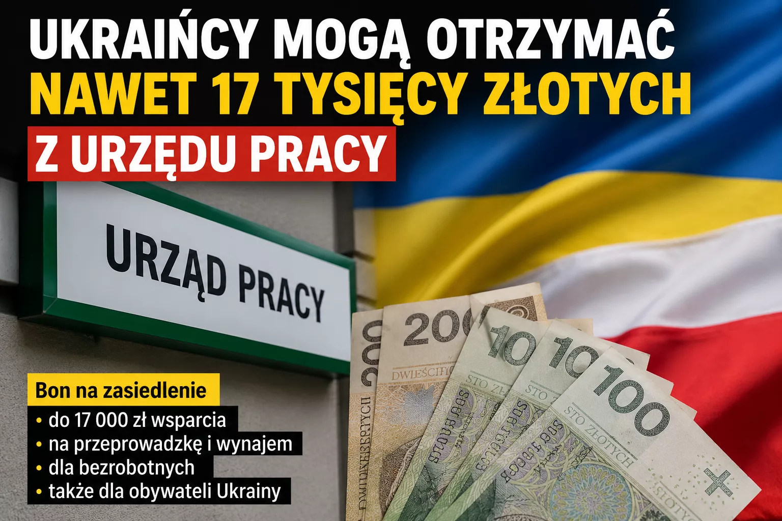 Ukraińcy mogą otrzymać choćby 17 tysięcy złotych z urzędu pracy. Bon na zasiedlenie wywołuje dyskusję