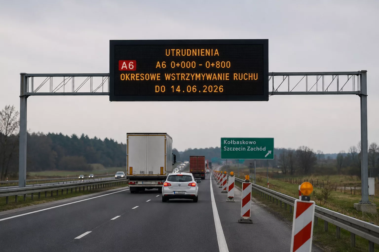 Utrudnienia na A6 przy granicy z Niemcami. Ruch będzie wstrzymywany