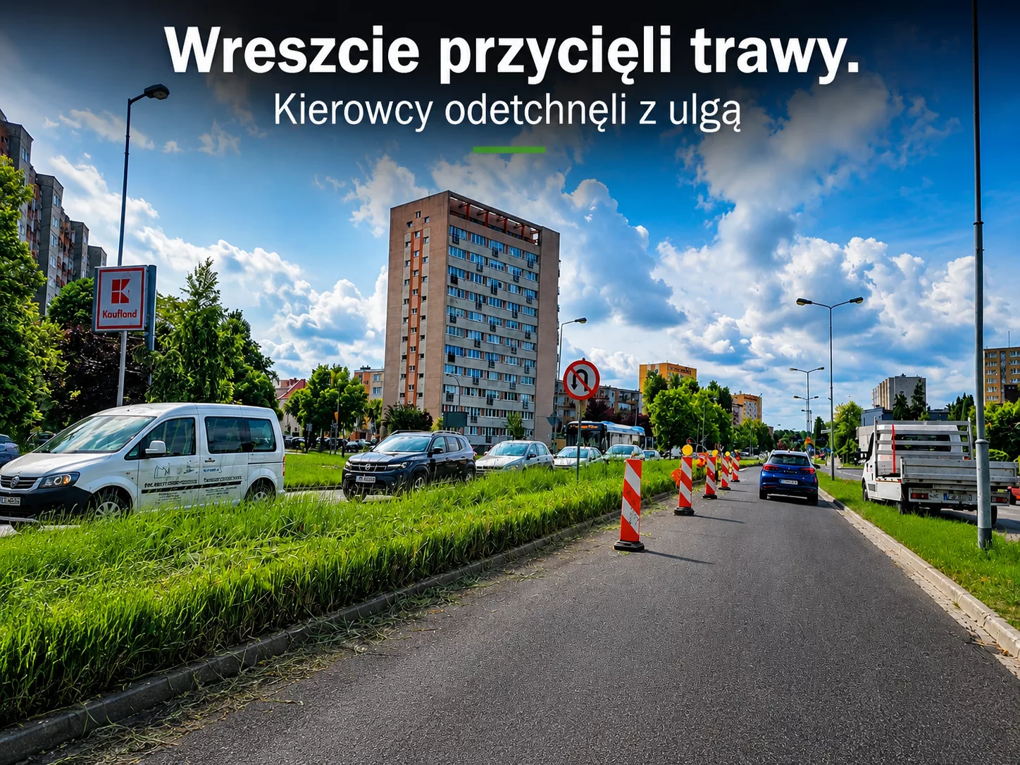Świnoujście. Wreszcie przycięli trawy. Kierowcy odetchnęli z ulgą