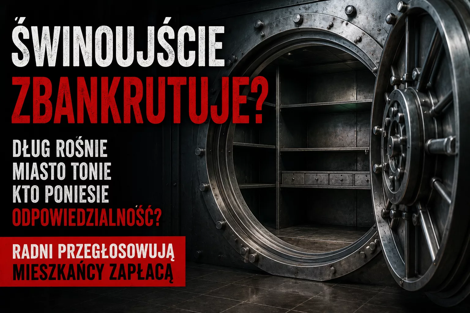 Świnoujście zmierza ku finansowej katastrofie? Czy radni wiedzą co się dzieje z finansami ?