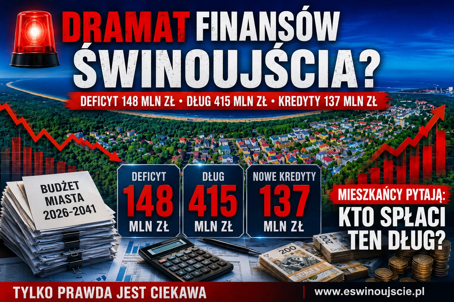 Dramat w finansach Świnoujścia? Ta kipa doprowadzi miasto do bankructwa
