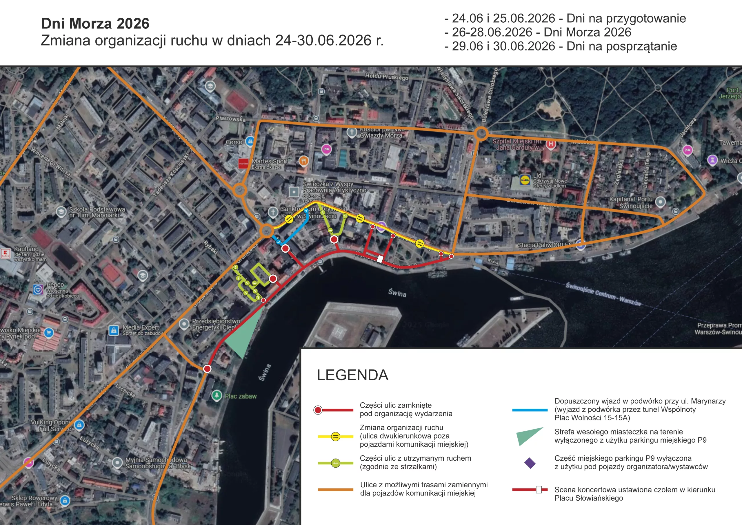 Armagedon komunikacyjny w Świnoujściu? Dni Morza sparaliżują centrum miasta