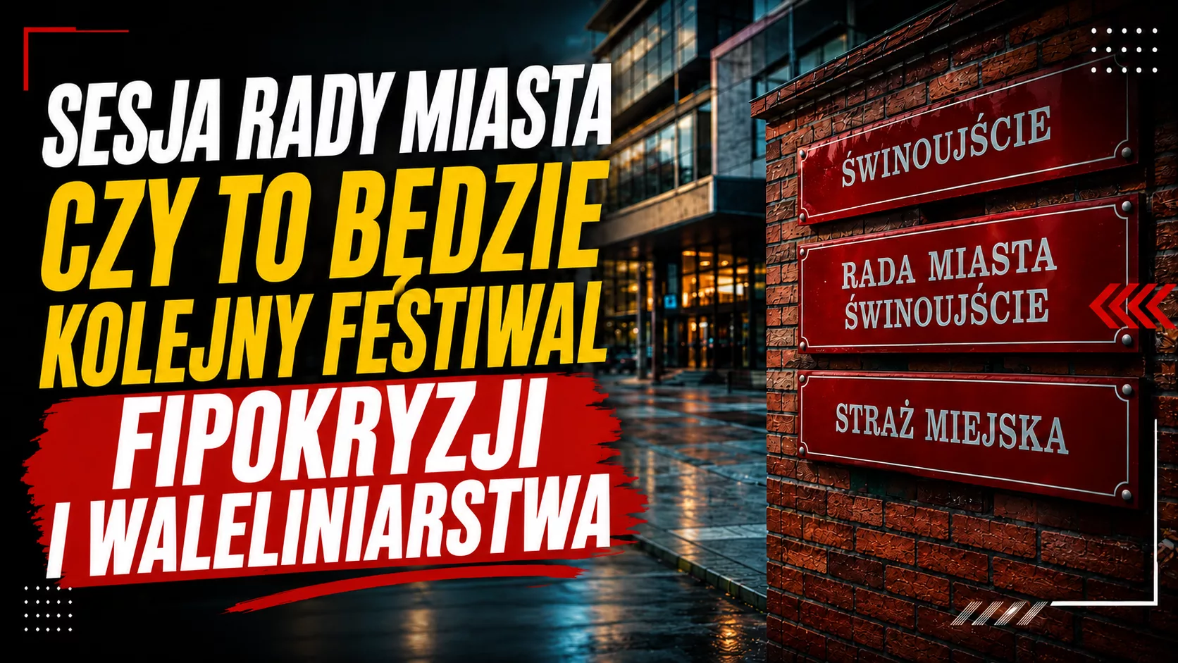 Świnoujście Sesja rady miasta Radny Nowicki skradł całe widowisko WAZELINA ROKU 2026 :) MAMY MISTRZA