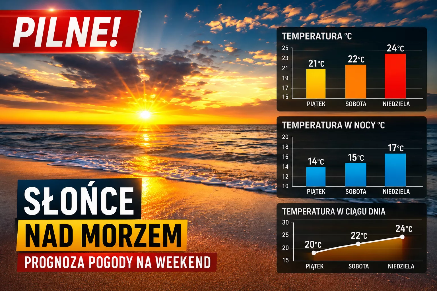 Pogoda na weekend w Świnoujściu. Nadchodzi słoneczny zwrot. Turyści i mieszkańcy mogą odetchnąć
