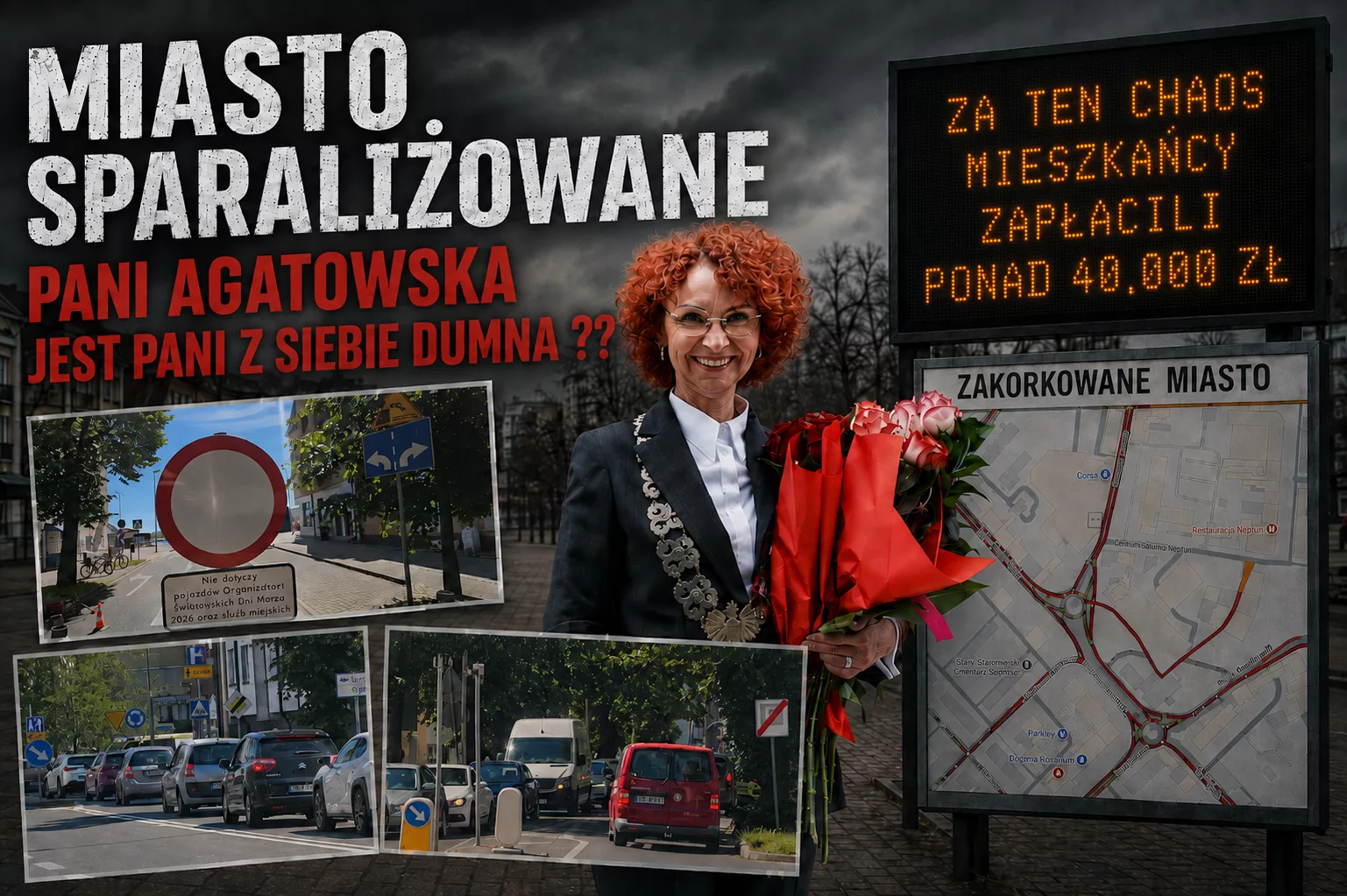 Agatowska wydała 40.000 zł waszych pieniędzy na utrudnianie wam życia