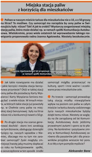 Gdzie jest tanie paliwo w Świnoujściu? Rozliczamy wyborczą obietnicę Joanny Agatowskiej