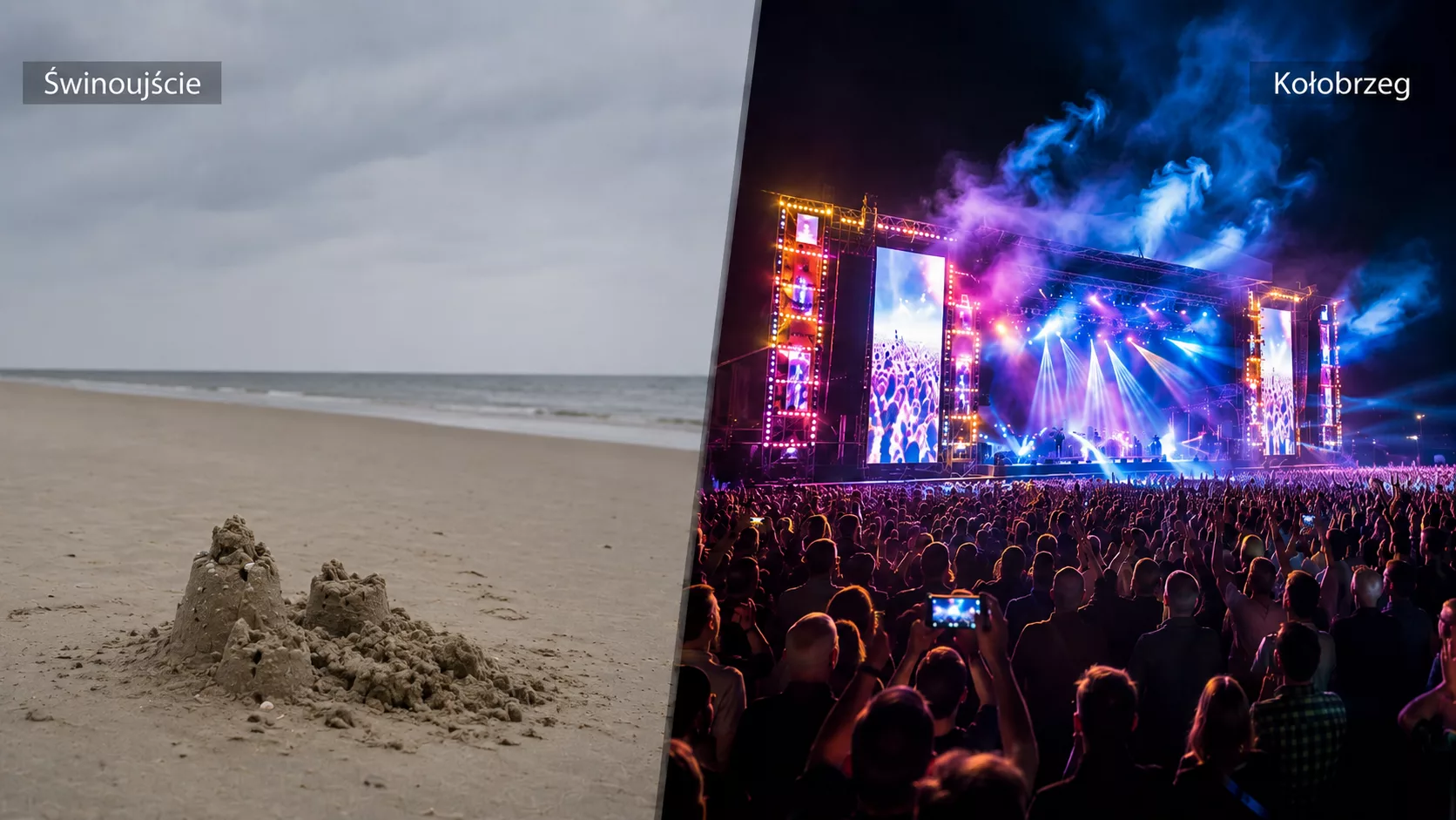 Kołobrzeg ma Sunrise Festival. Świnoujście ma piacholepy. Dwa kurorty, dwa zupełnie różne kierunki