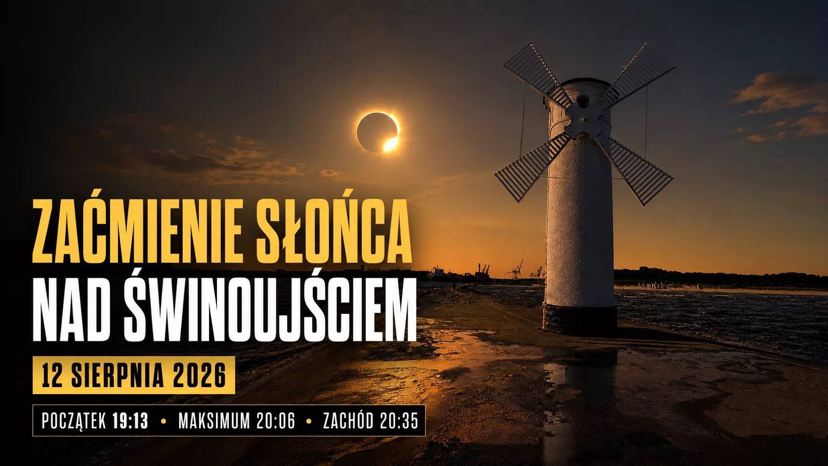 Zaćmienie Słońca w Świnoujściu – 12 sierpnia 2026
