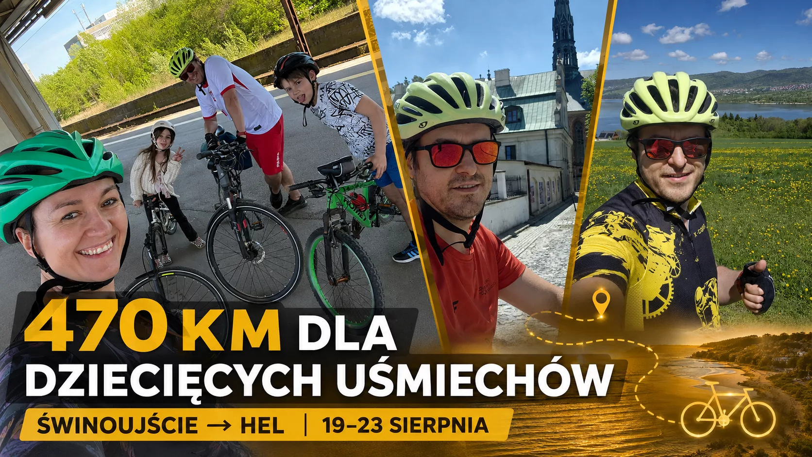 470 kilometrów na rowerach dla dziecięcych uśmiechów. Bursztynowe Wyzwanie wystartuje ze Świnoujścia