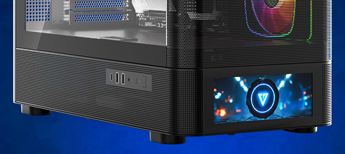 Recenzja obudowy komputerowej Modecom Volcano AQ500 ARGB - Wyświetlacz LCD i cztery wentylatory w komplecie