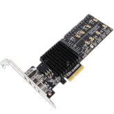 AMD B650 na karcie PCIe. Lekuo SouthBridge Max zamienia jeden slot x4 w cztery M.2, cztery SATA i cztery porty USB