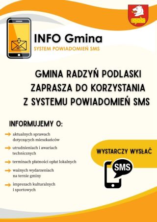 System powiadomień SMS INFO Gmina - dołącz i bądź na bieżąco!