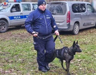 Policyjne czworonogi szkoliły się w powiecie radzyńskim