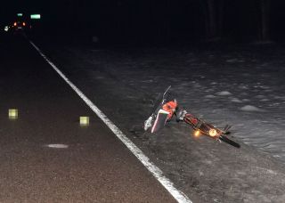 Potrącenie rowerzystki na DK-19