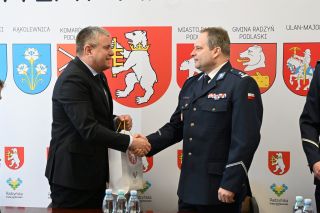 Nowy Komendant Powiatowy Policji w Radzyniu Podlaskim oficjalnie powitany!
