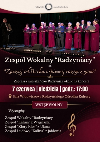 „Zacznij od Bacha i śpiewaj razem z nami”. Muzyczne spotkanie w Radzyniu