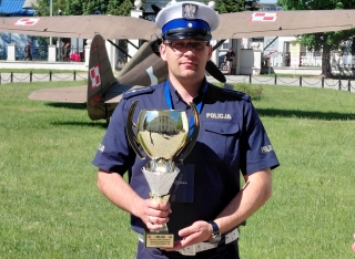 Aktualności Młodszy aspirant Łukasz Łaskawski z Radzynia najlepszym policjantem ruchu drogowego 2026 na Lubelszczyźnie