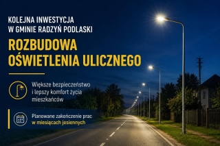 Gmina Radzyń Podlaski rozbuduje oświetlenie uliczne. Umowy zostały podpisane