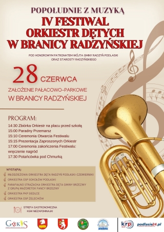 Dźwięki orkiestr ponownie zabrzmią w Branicy Radzyńskiej. Przed nami IV Festiwal Orkiestr Dętych