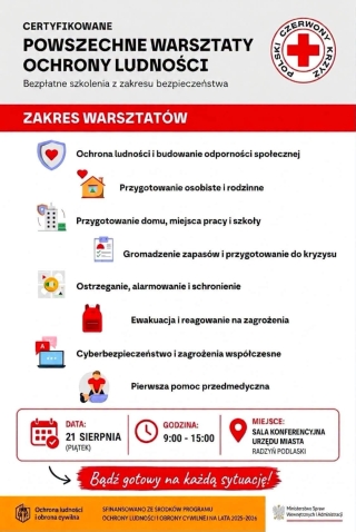Jak zachować się w kryzysie? Bezpłatne warsztaty bezpieczeństwa w Radzyniu
