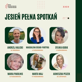 Jesień pełna literackich spotkań. Biblioteka w Radzyniu Podlaskim odsłania nazwiska