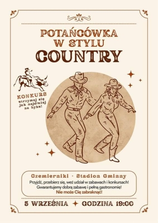 Potańcówka w stylu country już 5 września w Czemiernikach
