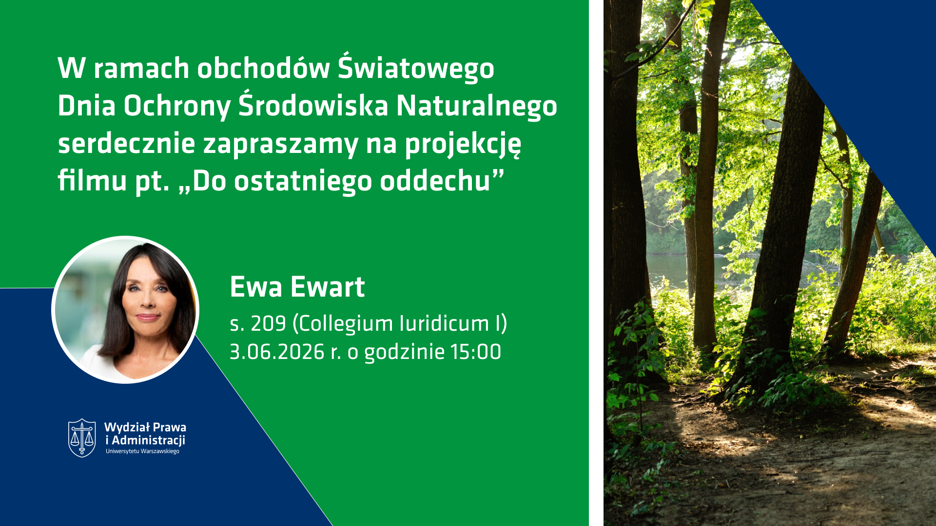 Pokaz filmu z okazji Światowego Dnia Ochrony Środowiska Naturalnego