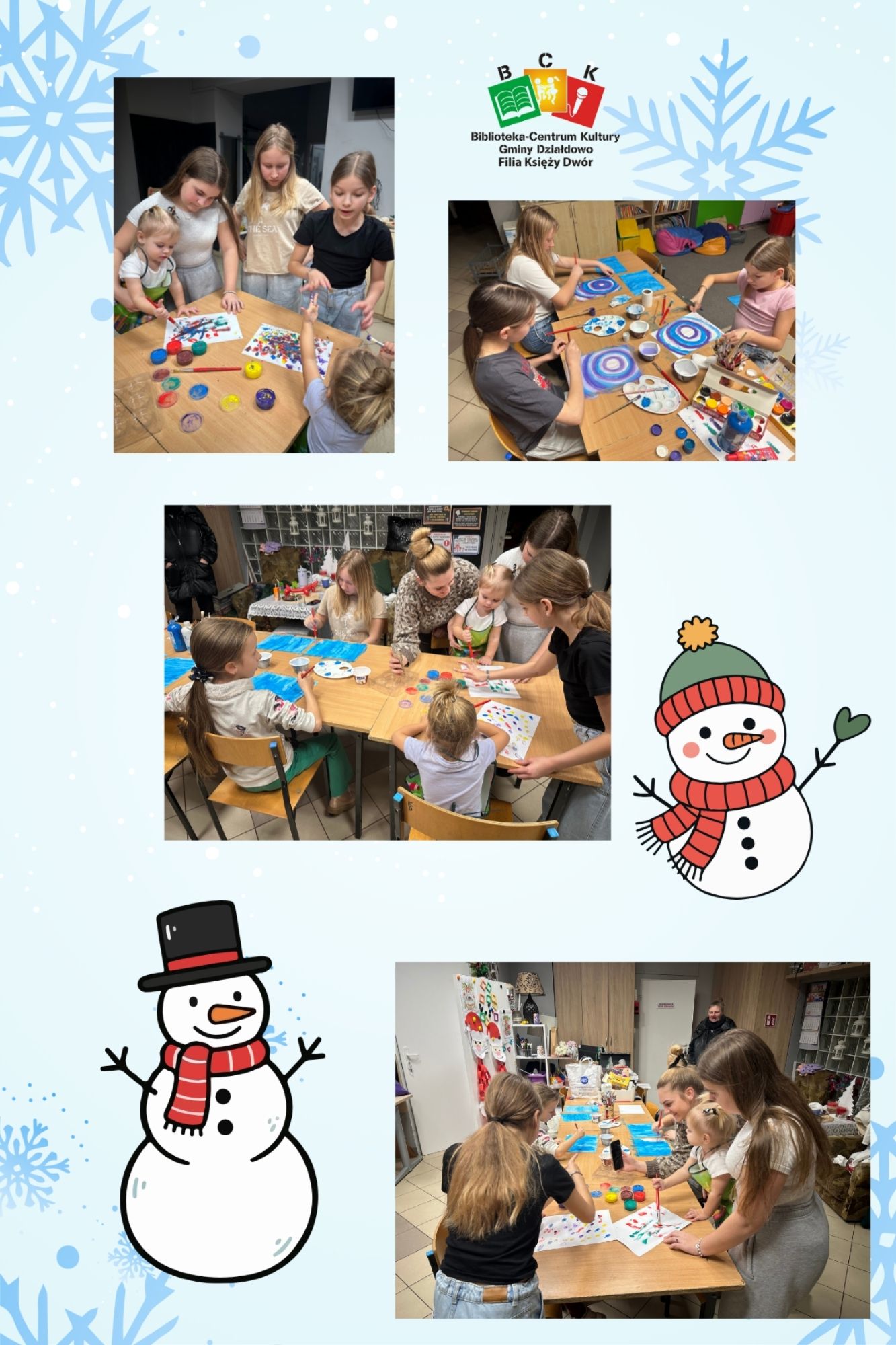 Zajęcia plastyczne w świetlicy w Księżym Dworze