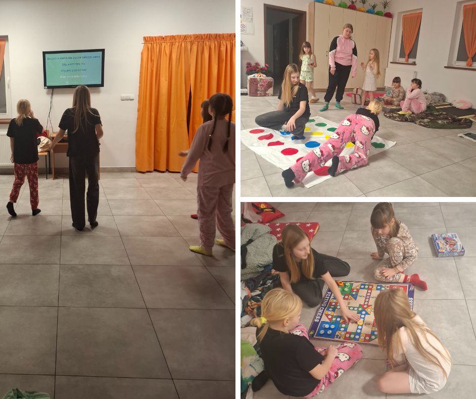 Nocowanie w świetlicy w Sławkowie