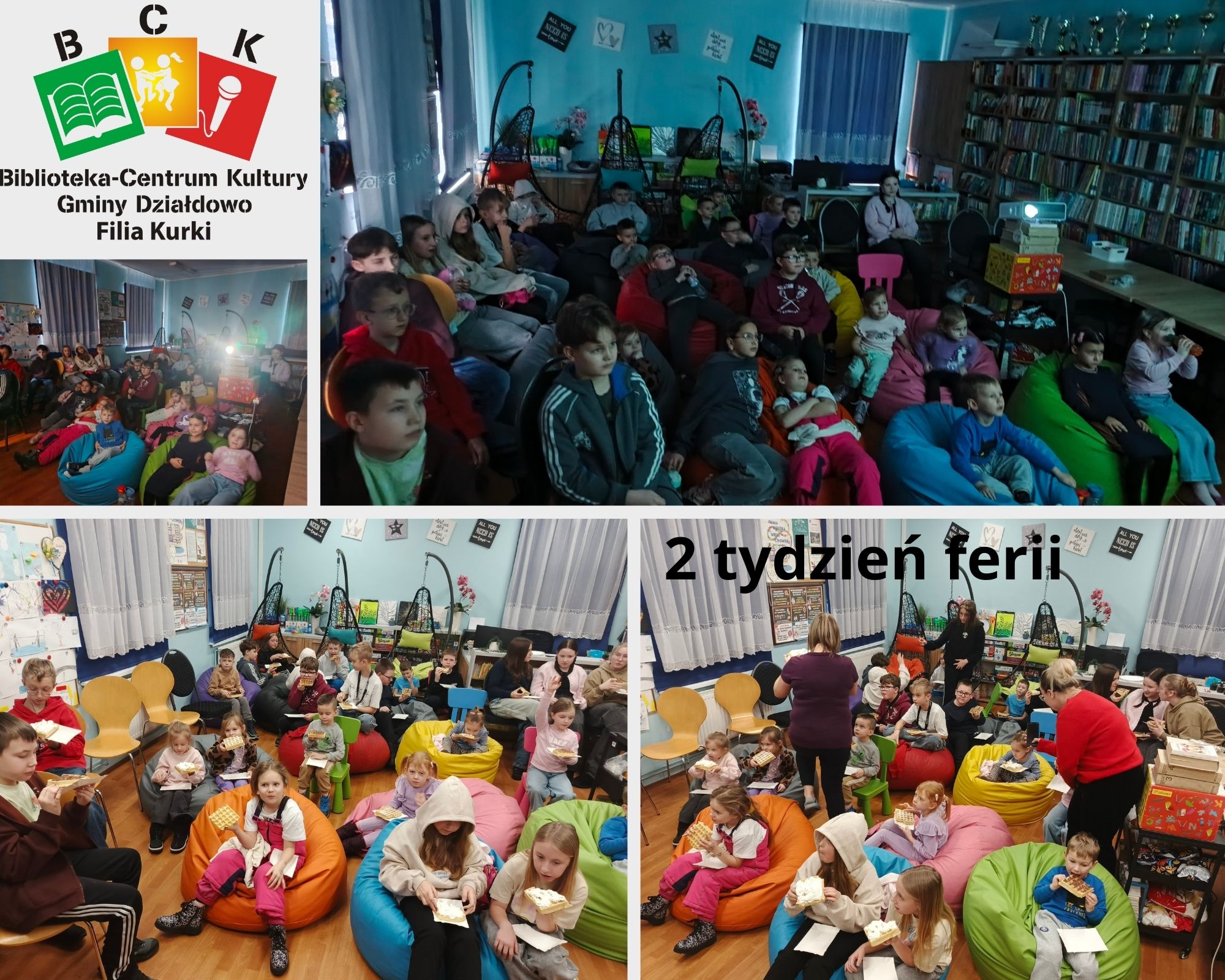 II tydzień ferii w bibliotece w Kurkach