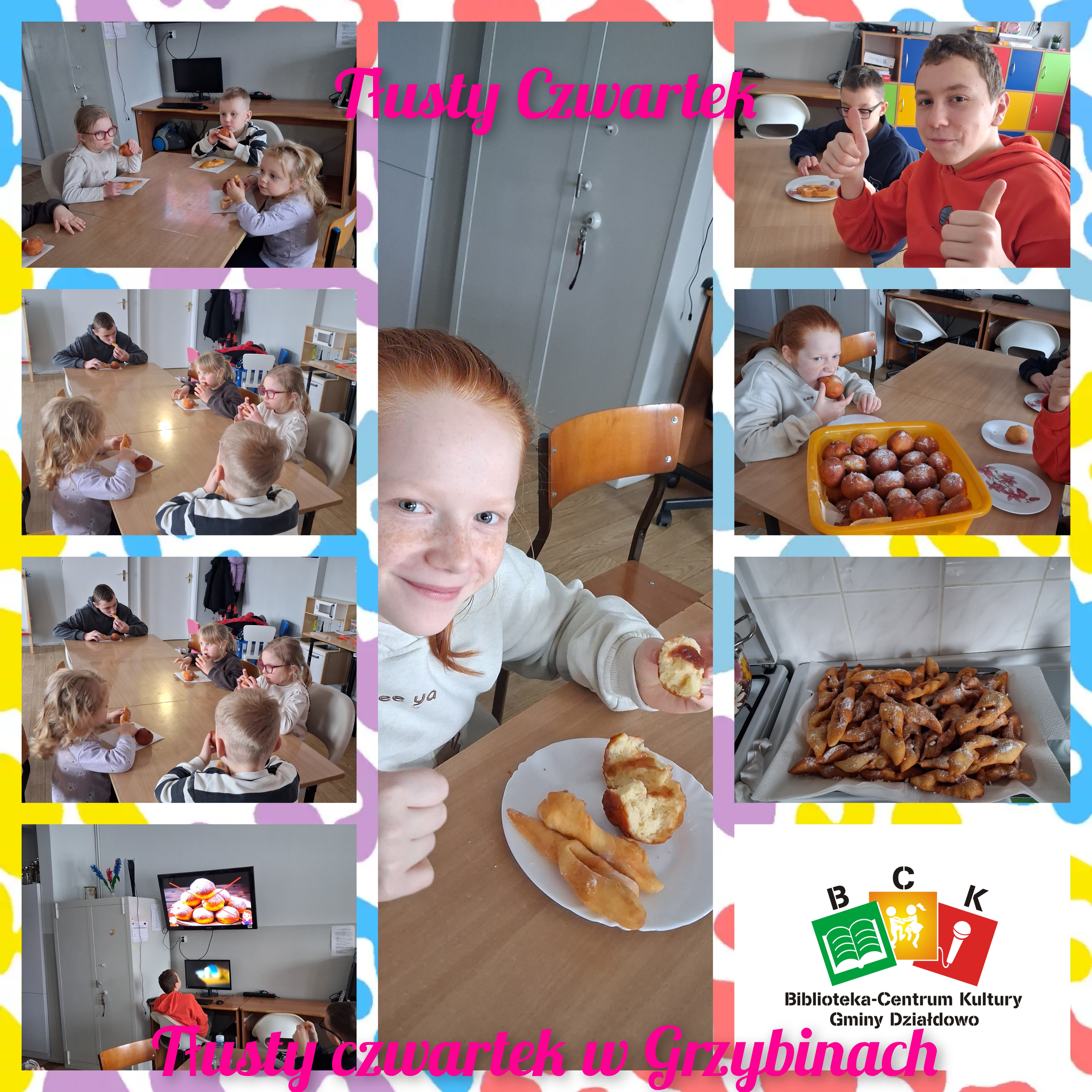 Tłusty czwartek w świetlicy w Grzybinach