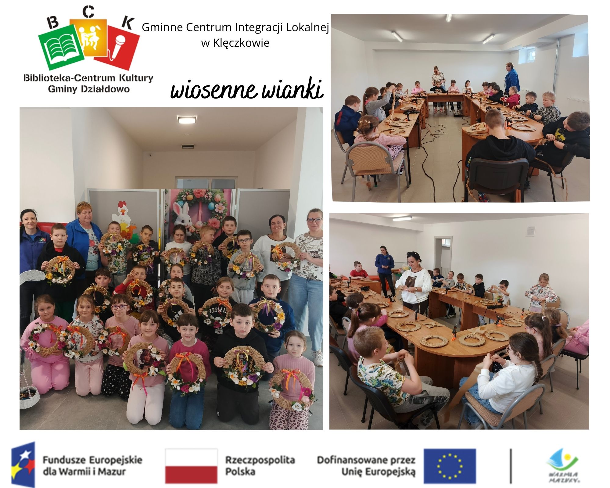 Wiosenne wianki w GCIL w Klęczkowie