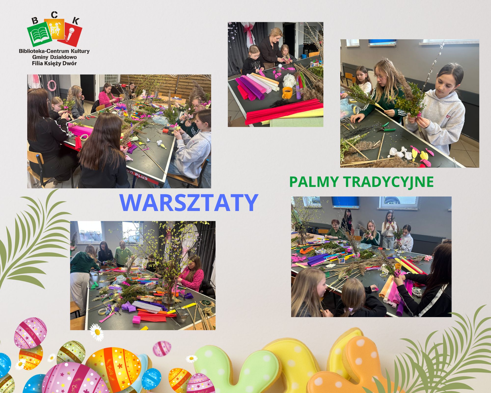 Palmy Wielkanocne w świetlicy w Księżym Dworze