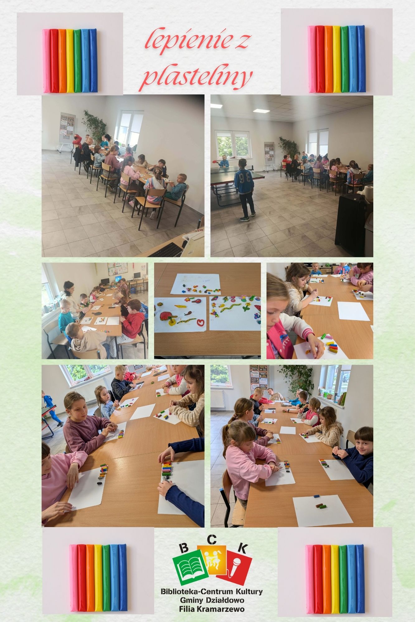 Warsztaty plastyczne w świetlicy w Kramarzewie