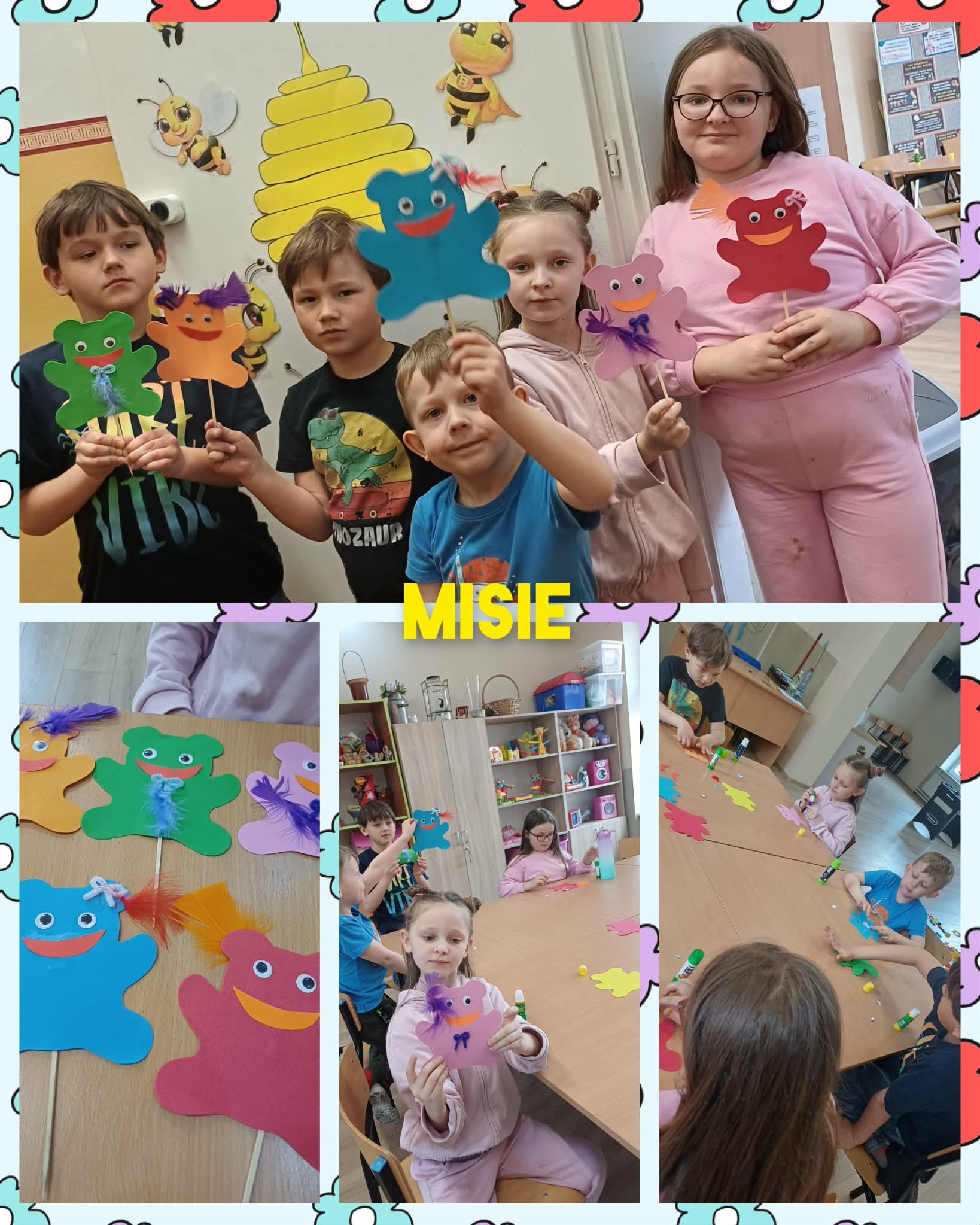 Zajecia plastyczne-Misie Świetlica Wysoka