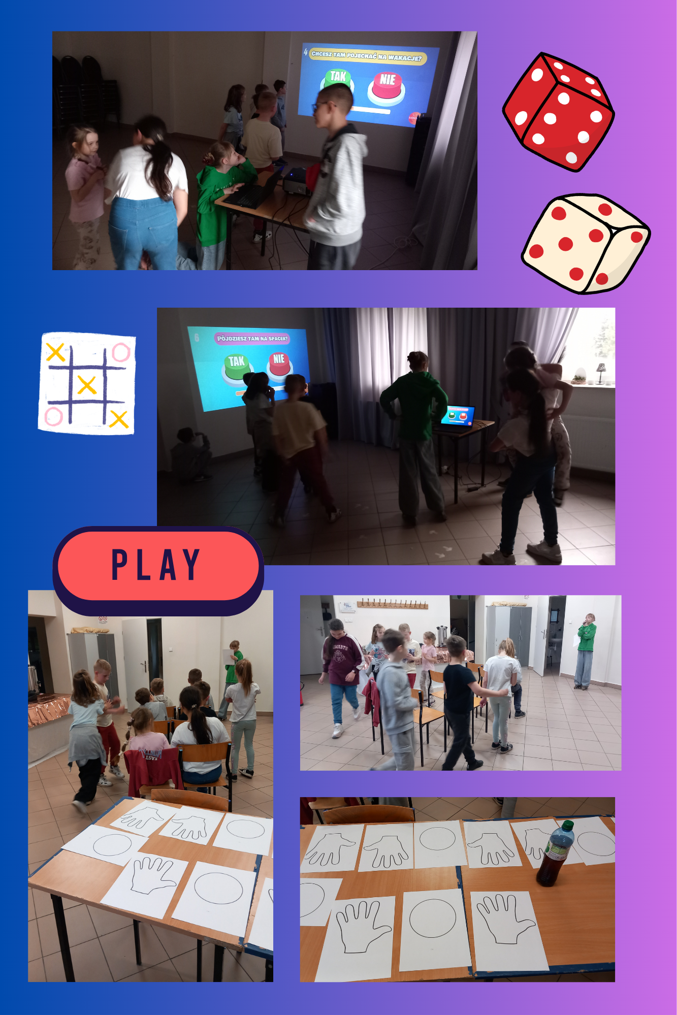 Warsztaty, gry i zabawy w bibliotece w Uzdowie