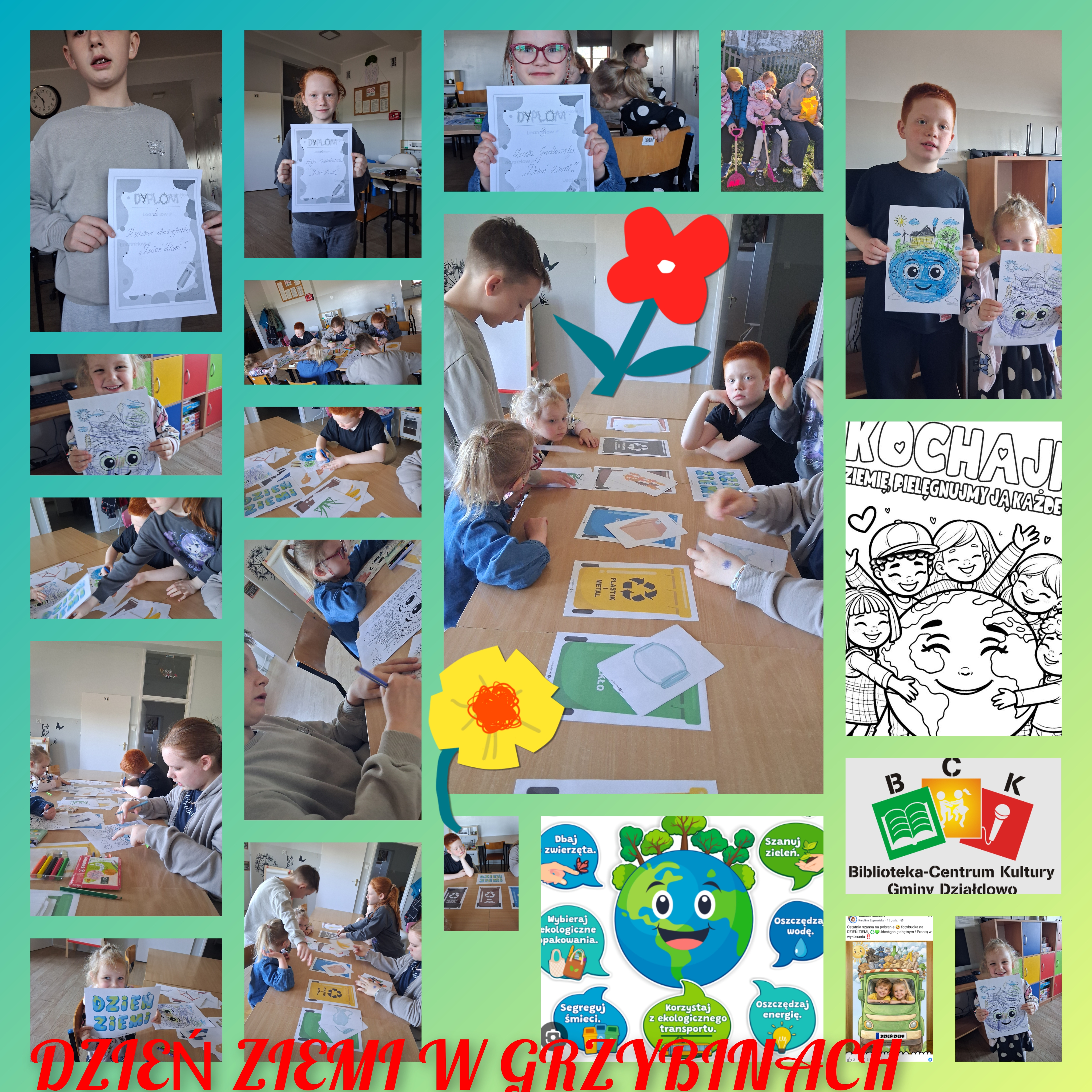 Dzień Ziemi w świetlicy w Grzybinach